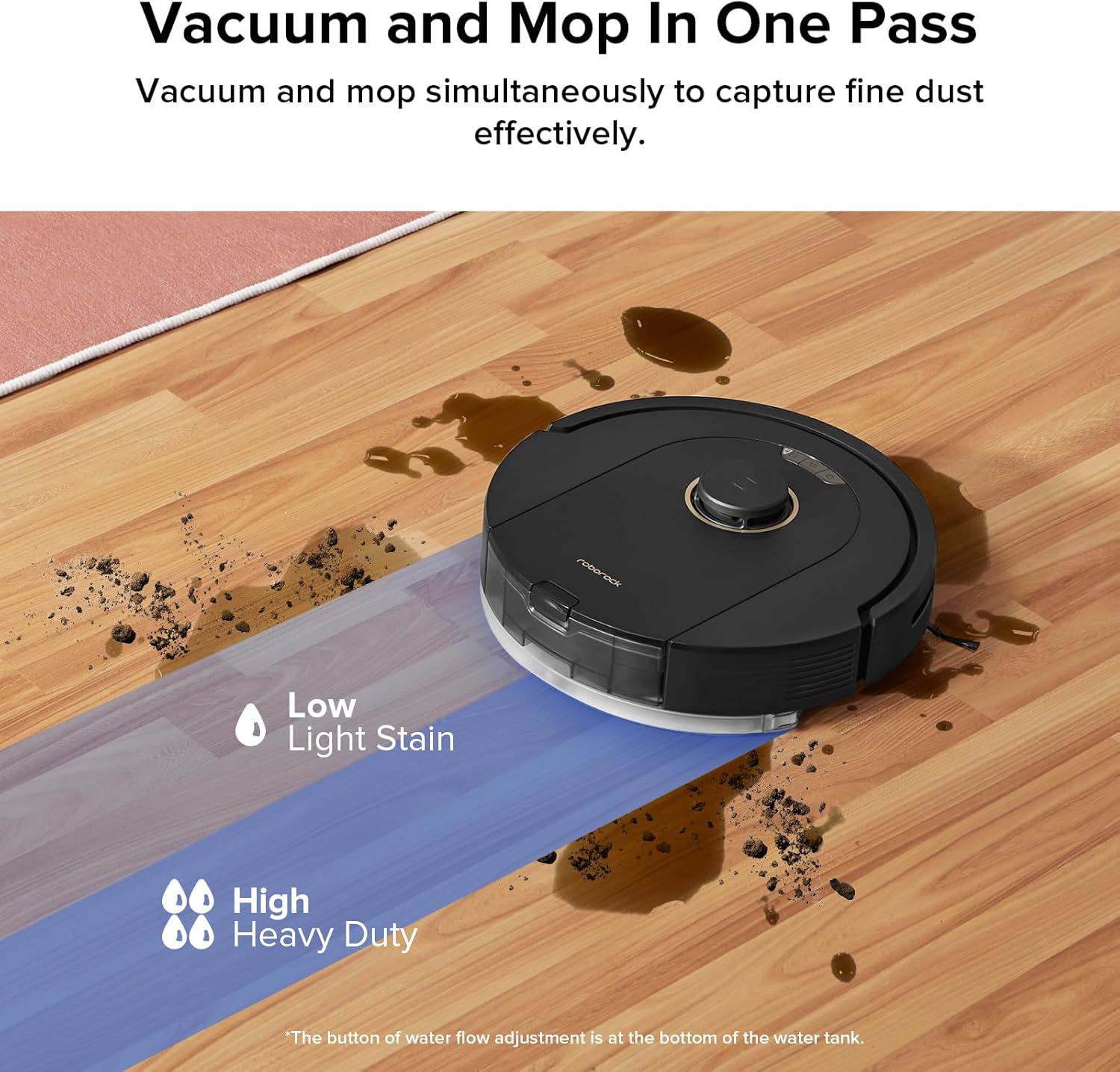 roborock Q5 Pro Robot Vacuum and Mop Combo, 5500Pa Powerful Suction, DuoRoller Brush, LiDAR Navigation, 3D Mapping, Robotic Cleaner for Dirt, Floors, Pet Hair, 240min Runtime, Smart No-Go Zone, Black - Image 5