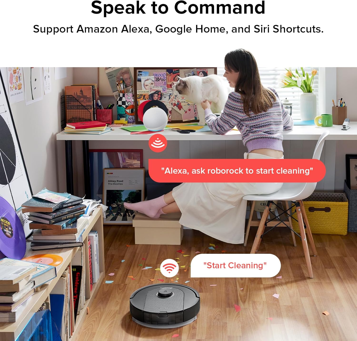 roborock Q5 Pro Robot Vacuum and Mop Combo, 5500Pa Powerful Suction, DuoRoller Brush, LiDAR Navigation, 3D Mapping, Robotic Cleaner for Dirt, Floors, Pet Hair, 240min Runtime, Smart No-Go Zone, Black - Image 9