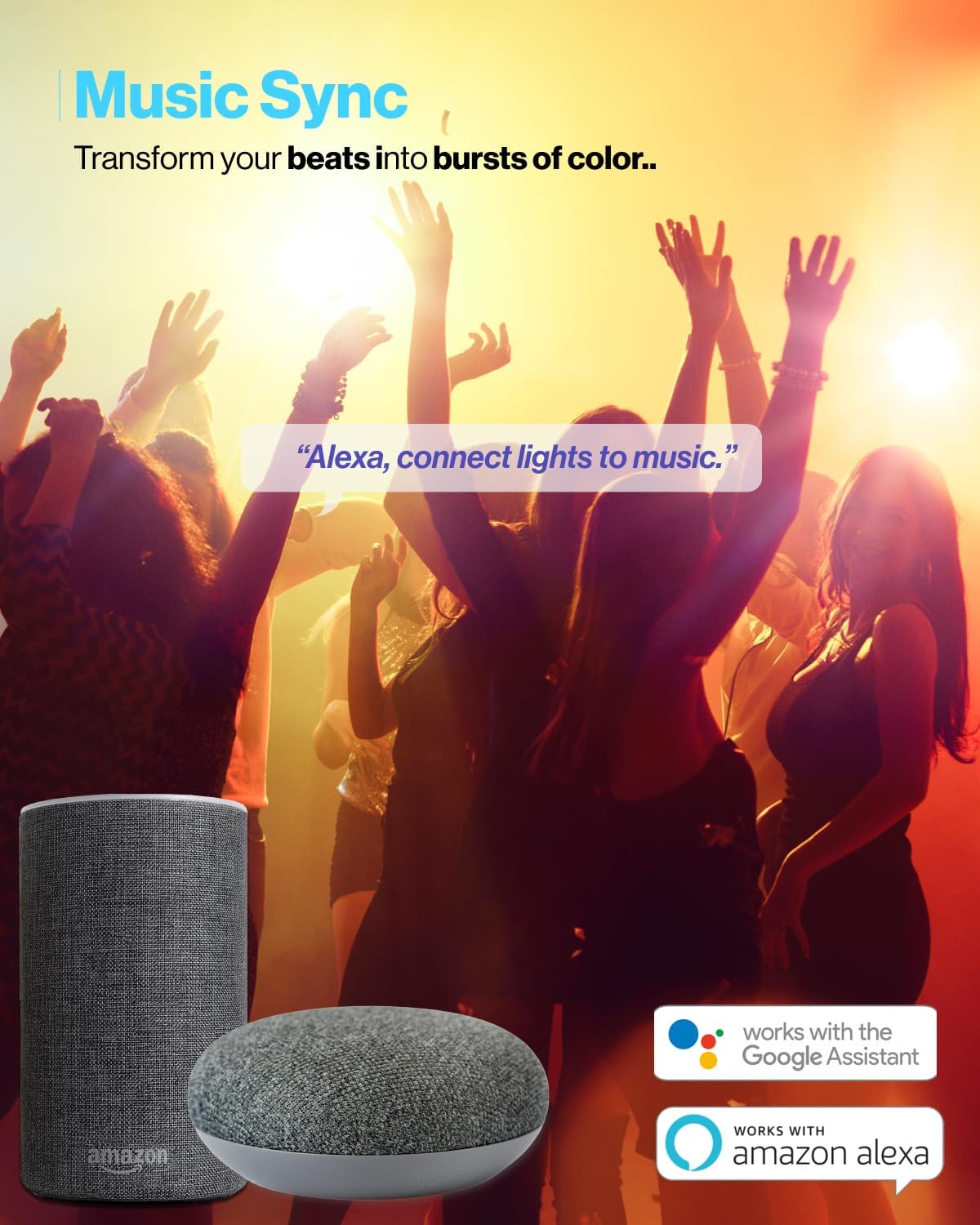 Sunco BR30 Alexa Smart Flood Light Bulb, Color Changing LED Recessed WiFi Bulb 8W, RGB CW, Dimmable, 650 LM, Compatible with Alexa & Google Assistant, E26 Base, No Hub Required, 10 Pack - Image 3