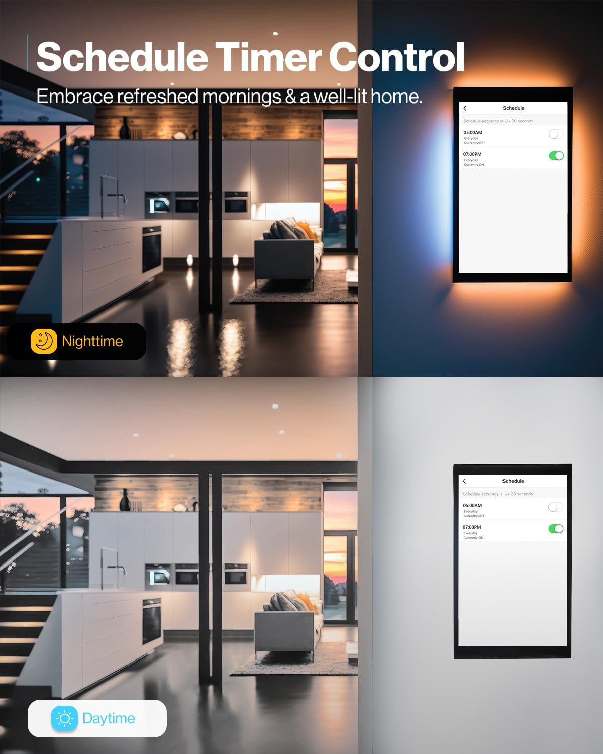 Sunco BR30 Alexa Smart Flood Light Bulb, Color Changing LED Recessed WiFi Bulb 8W, RGB CW, Dimmable, 650 LM, Compatible with Alexa & Google Assistant, E26 Base, No Hub Required, 10 Pack - Image 4